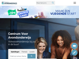'centrumvooravondonderwijs.be' screenshot