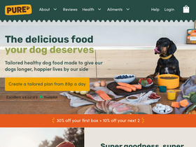 'purepetfood.com' screenshot
