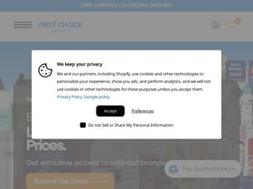 First Choice Buying homepage screenshot