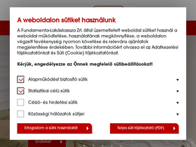 'fundamenta.hu' screenshot
