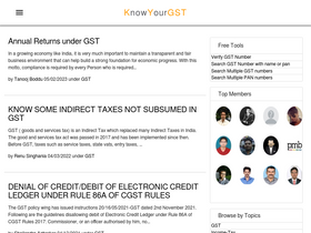 'knowyourgst.com' screenshot