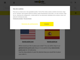 'tennis-point.es' screenshot