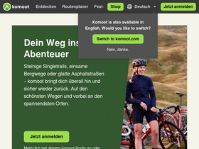 'komoot.de' screenshot