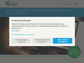 'deutsche-glasfaser.de' screenshot