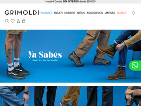 'grimoldi.com' screenshot