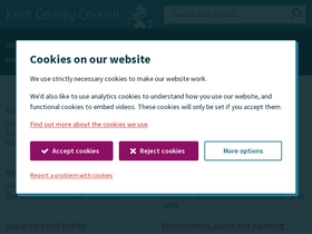'kent.gov.uk' screenshot