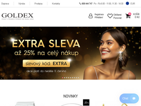'goldex.cz' screenshot
