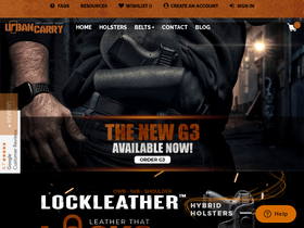 'urbancarryholsters.com' screenshot