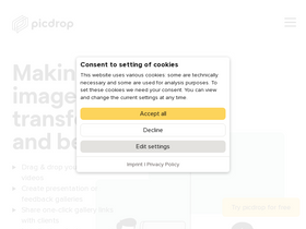 'picdrop.com' screenshot