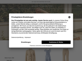 'unger-fashion.com' screenshot