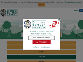 'broxtowe.gov.uk' screenshot