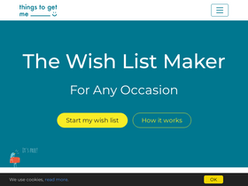 'thingstogetme.com' screenshot