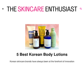 'theskincareenthusiast.com' screenshot