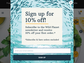 'wildplanetfoods.com' screenshot