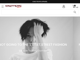 KINOTROPE apparel website screenshot