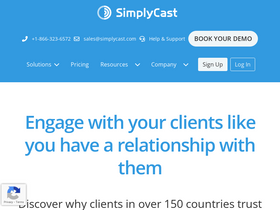 'simplycast.com' screenshot