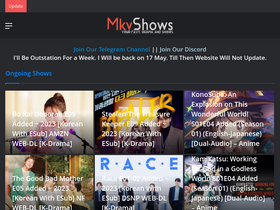 'mkvshows.com' screenshot