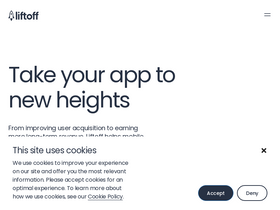 'liftoff.io' screenshot
