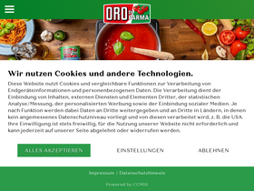 'orodiparma.de' screenshot
