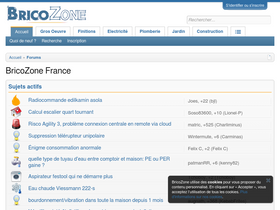 'bricozone.fr' screenshot