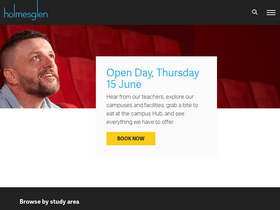 'holmesglen.edu.au' screenshot