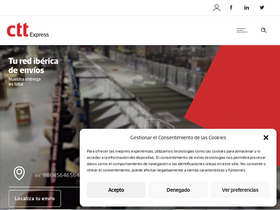 'cttexpress.com' screenshot