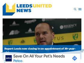 'leedsunited.news' screenshot