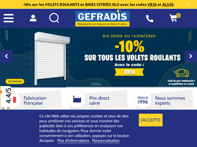 'gefradis.fr' screenshot
