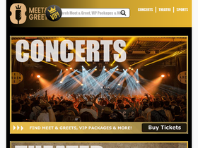'meetandgreetticket.com' screenshot