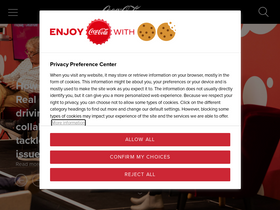 'coca-cola.co.uk' screenshot