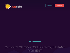 'autoclaim.in' screenshot