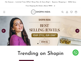 Shopin India website screenshot