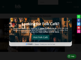folkcoffee.co.za homepage screenshot
