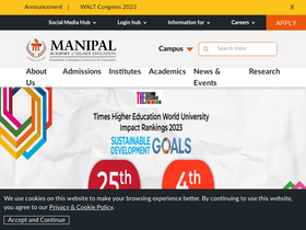 'phesa.manipal.edu' screenshot