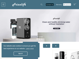 'frizzlife.com' screenshot