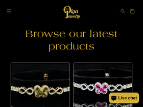 olgajewelry.com homepage screenshot