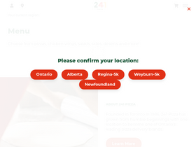 '241pizza.com' screenshot