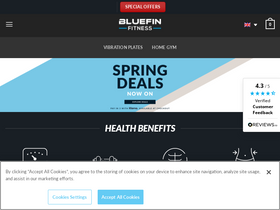 'bluefinfitness.com' screenshot