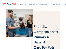 'bondvet.com' screenshot