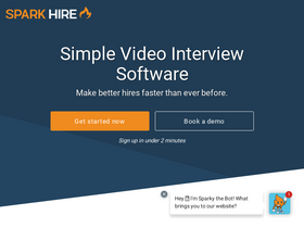 'sparkhire.com' screenshot