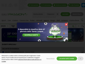 'betpassion.it' screenshot