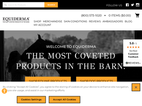 equiderma.com homepage screenshot