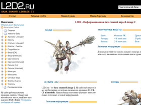 l2d2.ru ước tính có giá trị 0