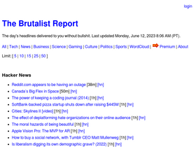 'brutalist.report' screenshot