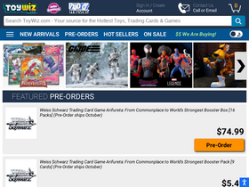 'toywiz.com' screenshot