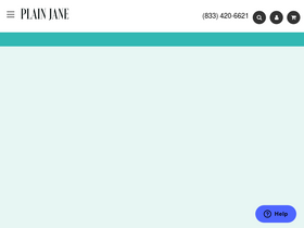 'plainjane.com' screenshot