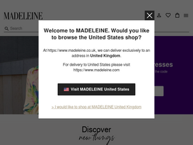'madeleine.co.uk' screenshot