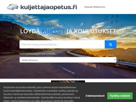 'kuljettajaopetus.fi' screenshot