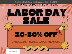 juneapothicarie.com homepage screenshot