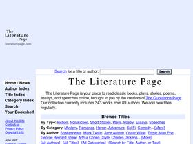 'literaturepage.com' screenshot